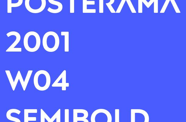 Posterama 2001 W04 SemiBold Font