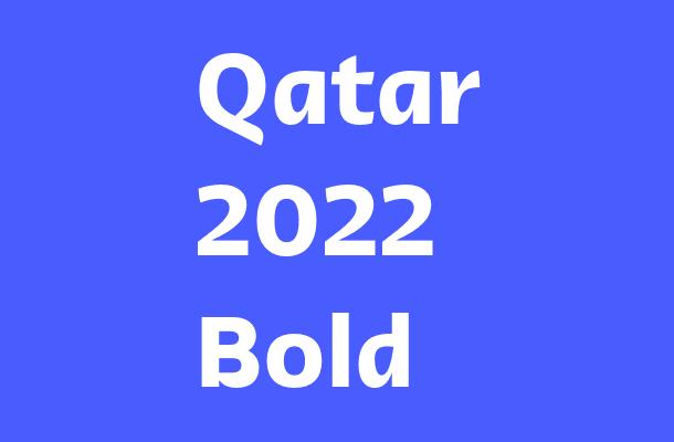 Qatar 2022 Bold Font