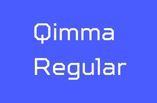 Qimma Regular Font