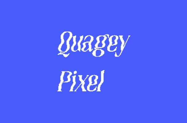 Quagey Pixel Font