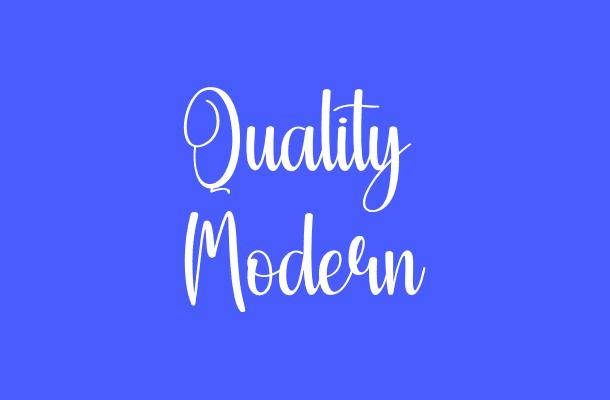 Quality Modern Font