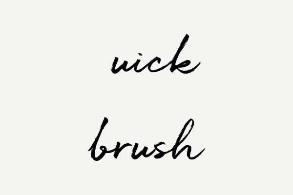 Quick brush Font