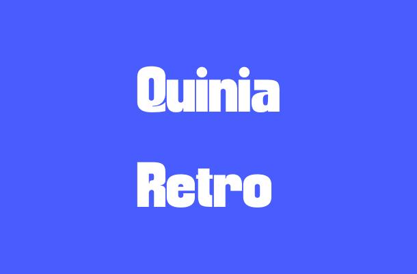 Quinia Retro Font