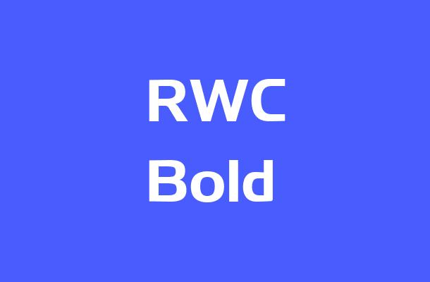 RWC Bold Font