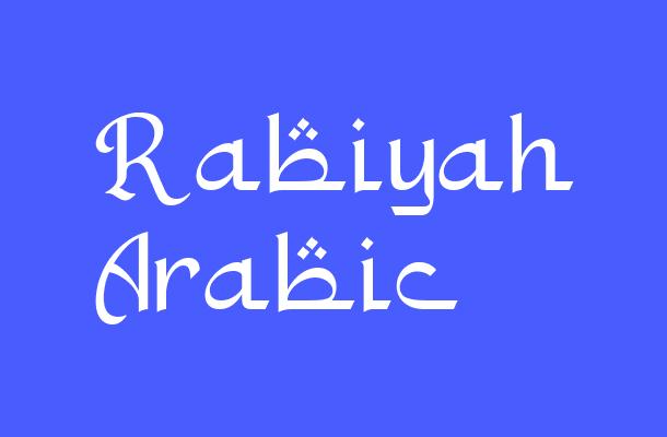 Rabiyah Arabic Font