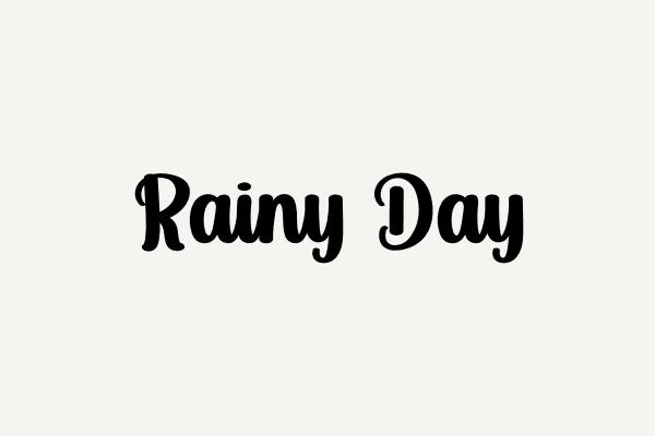 Rainy Day Font