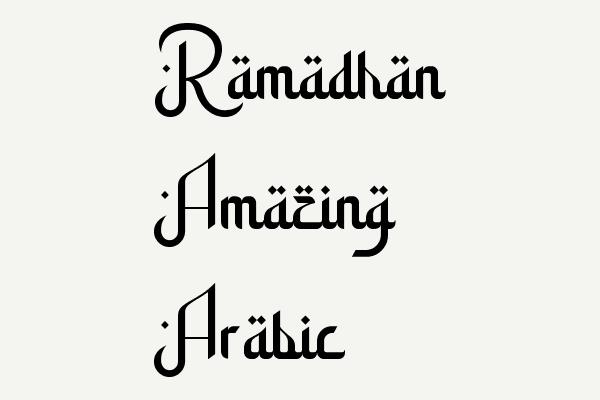 Ramadhan Amazing Arabic Font