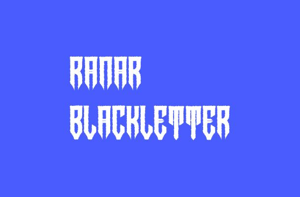 Ranar blackletter Font