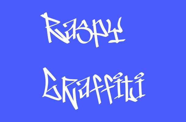 Raspy Graffiti Font