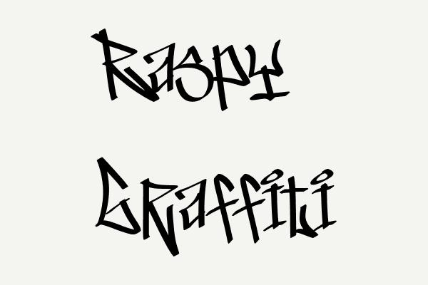 Raspy Graffiti Font