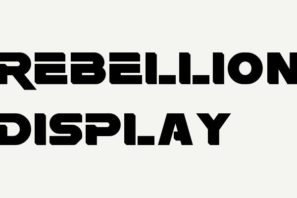 Rebellion Display Font