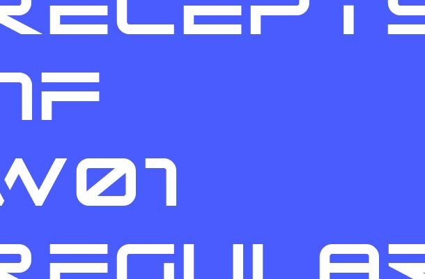 Recepts NF W01 Regular Font