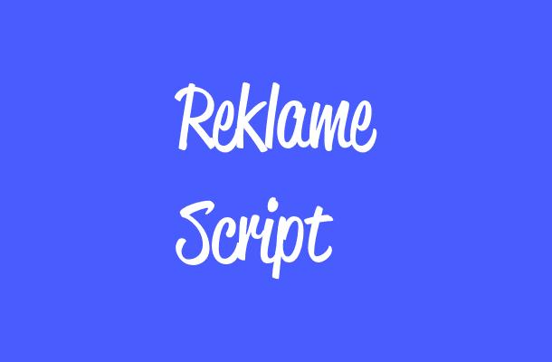 Reklame Script Font