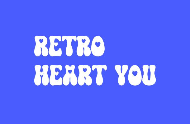 Retro Heart You Font