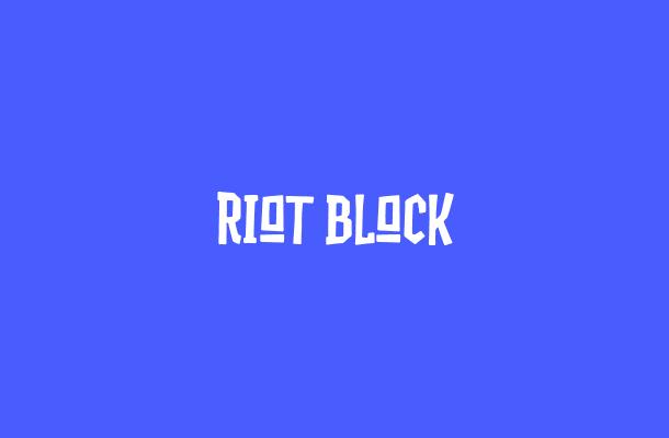 Riot block Font