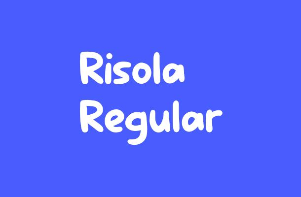 Risola Regular Font