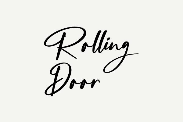 Rolling Door Font