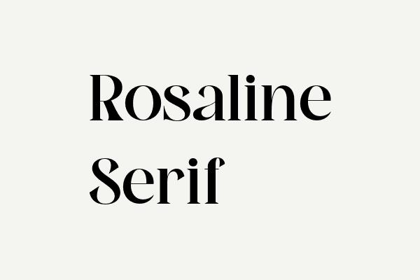 Rosaline Serif Font