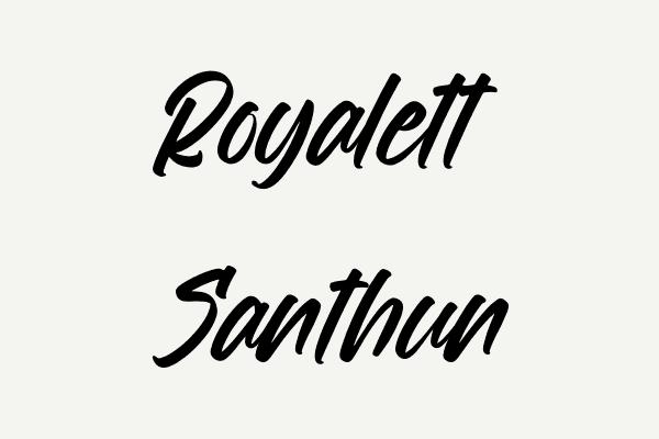 Royalett Santhun Font