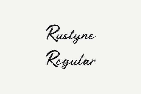 Rustyne Regular Font