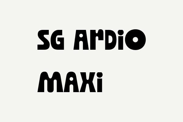 SG Ardio Maxi Font