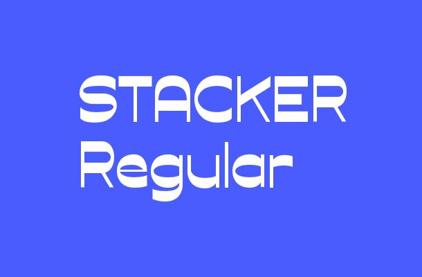 STACKER Regular Font