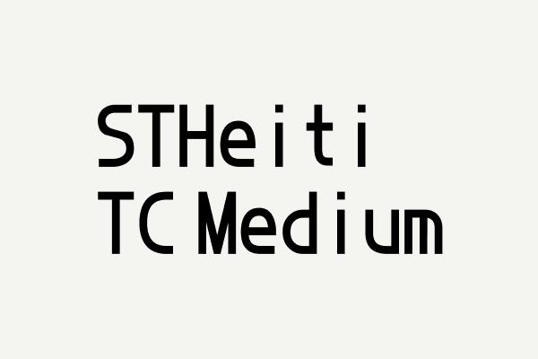 STHeiti TC Medium Font