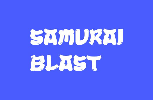 Samurai Blast Font
