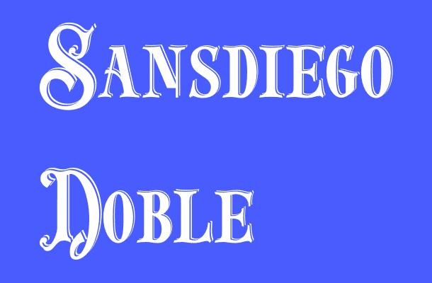 Sansdiego Doble Font
