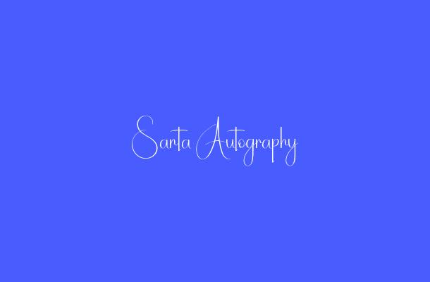 Santa Autography Font