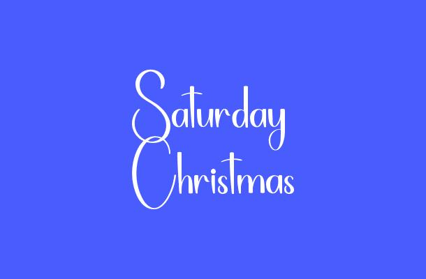 Saturday Christmas Font