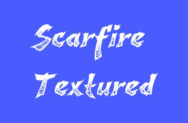 Scarfire Textured Font