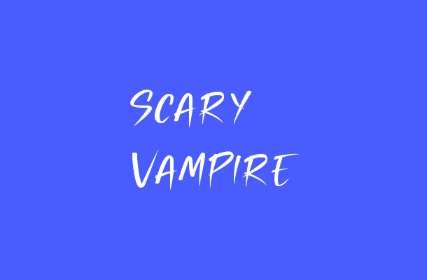 Scary Vampire Font