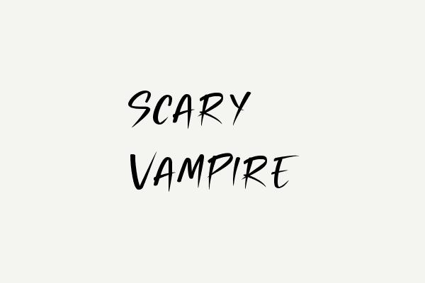 Scary Vampire Font