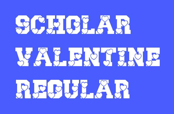 Scholar Valentine Regular Font