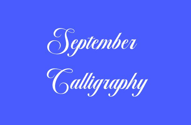September Calligraphy Font