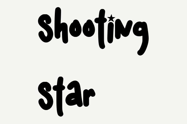 Shooting Star Font