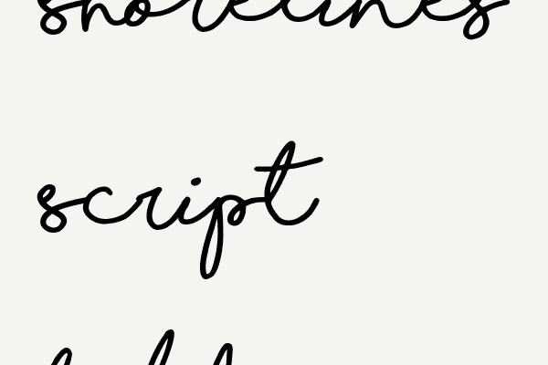 Shorelines Script Bold Font