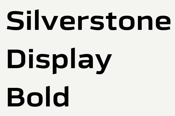 Silverstone Display Bold Font