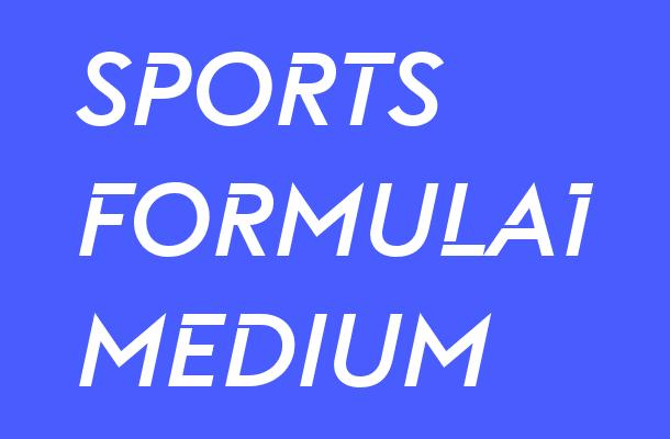 Sky Sports Formula1 Medium Italic Font