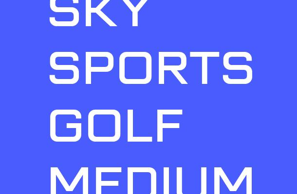 Sky Sports Golf Medium Font