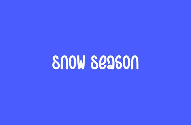 Snow Season Font Font