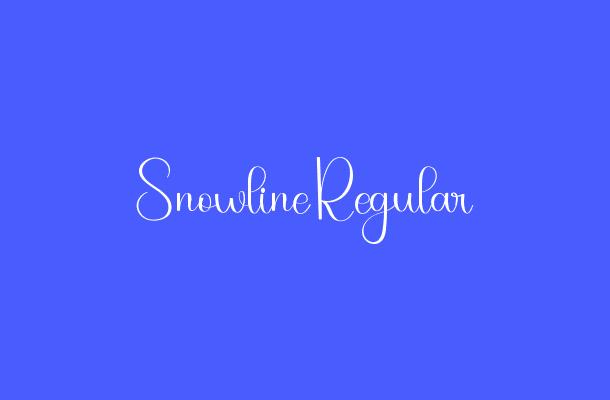 Snowline Regular Font