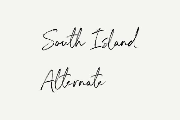 South Island Alternate Font