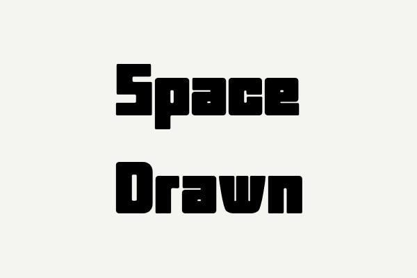 Space Drawn Font