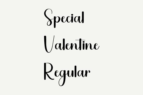 Special Valentine Regular Font