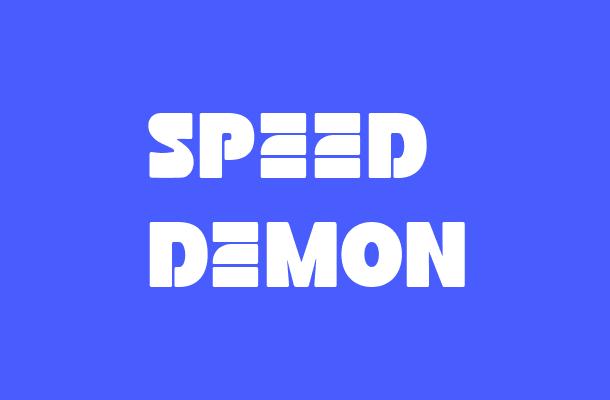 Speed Demon Font