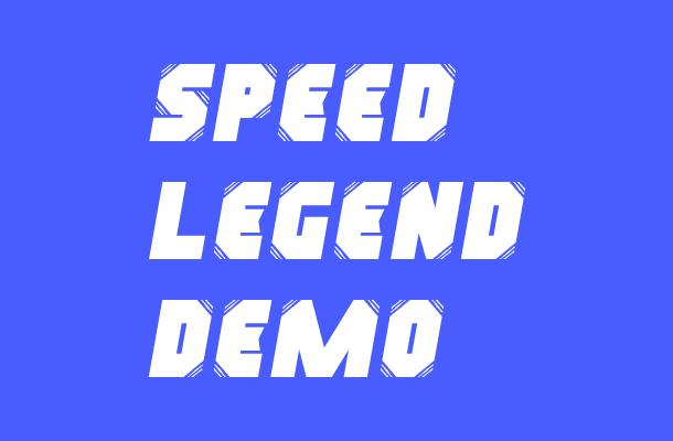 Speed Legend Demo Font