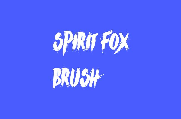 Spirit Fox brush Font