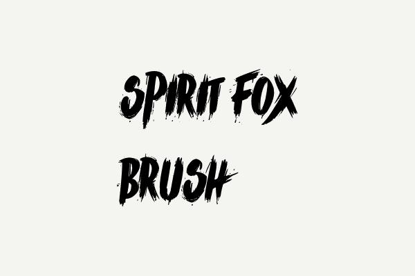Spirit Fox brush Font